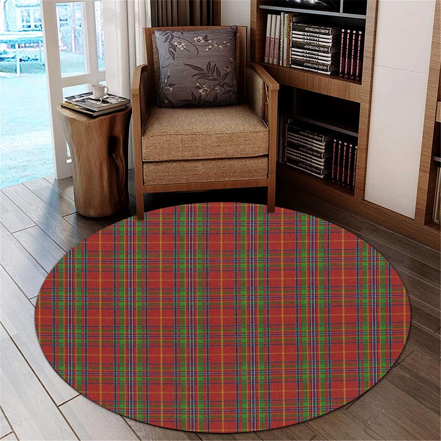 Wren Tartan Round Rug - Tartan Vibes Clothing