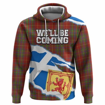 Wren Scotland Football Tartan Hoodie We'll Be Coming