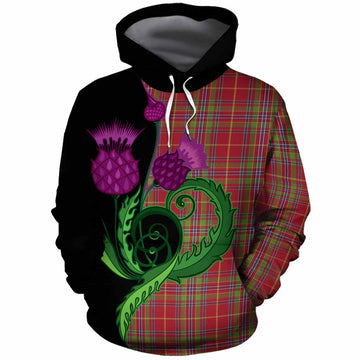 Wren Tartan Cotton Hoodie Traditional Scottish Thistle