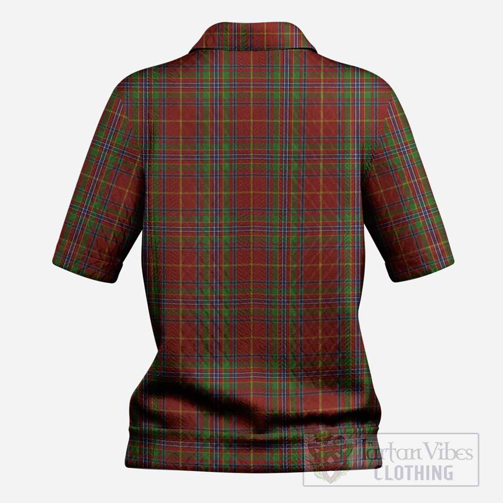 Wren Tartan Women’s Polo Sweater Top