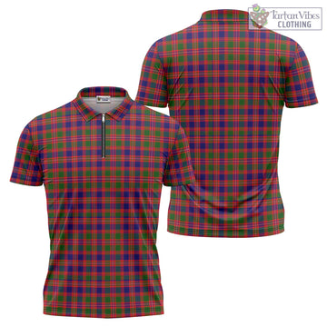Wright Tartan Zipper Polo Shirt