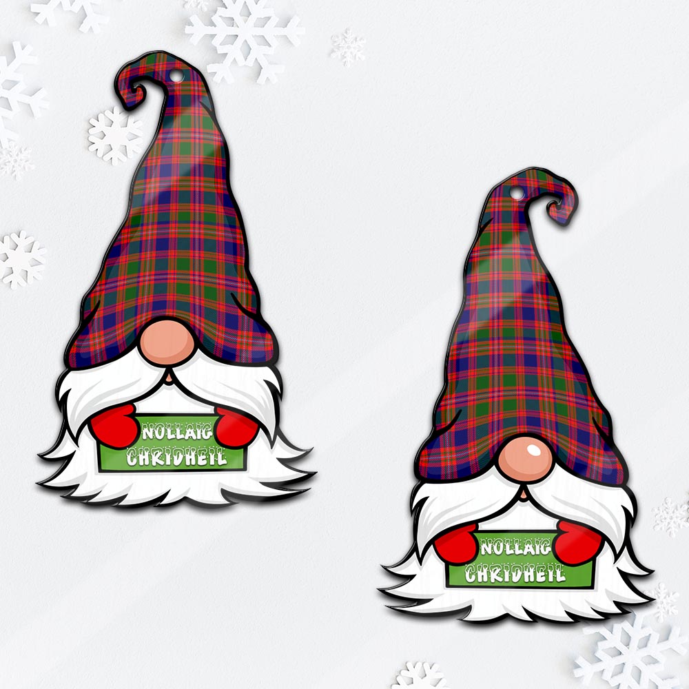 Wright Gnome Christmas Ornament with His Tartan Christmas Hat Mica Ornament - Tartanvibesclothing Shop