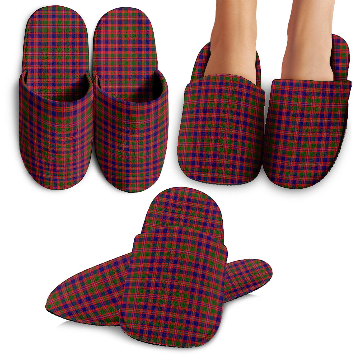 Wright Tartan Home Slippers - Tartanvibesclothing Shop