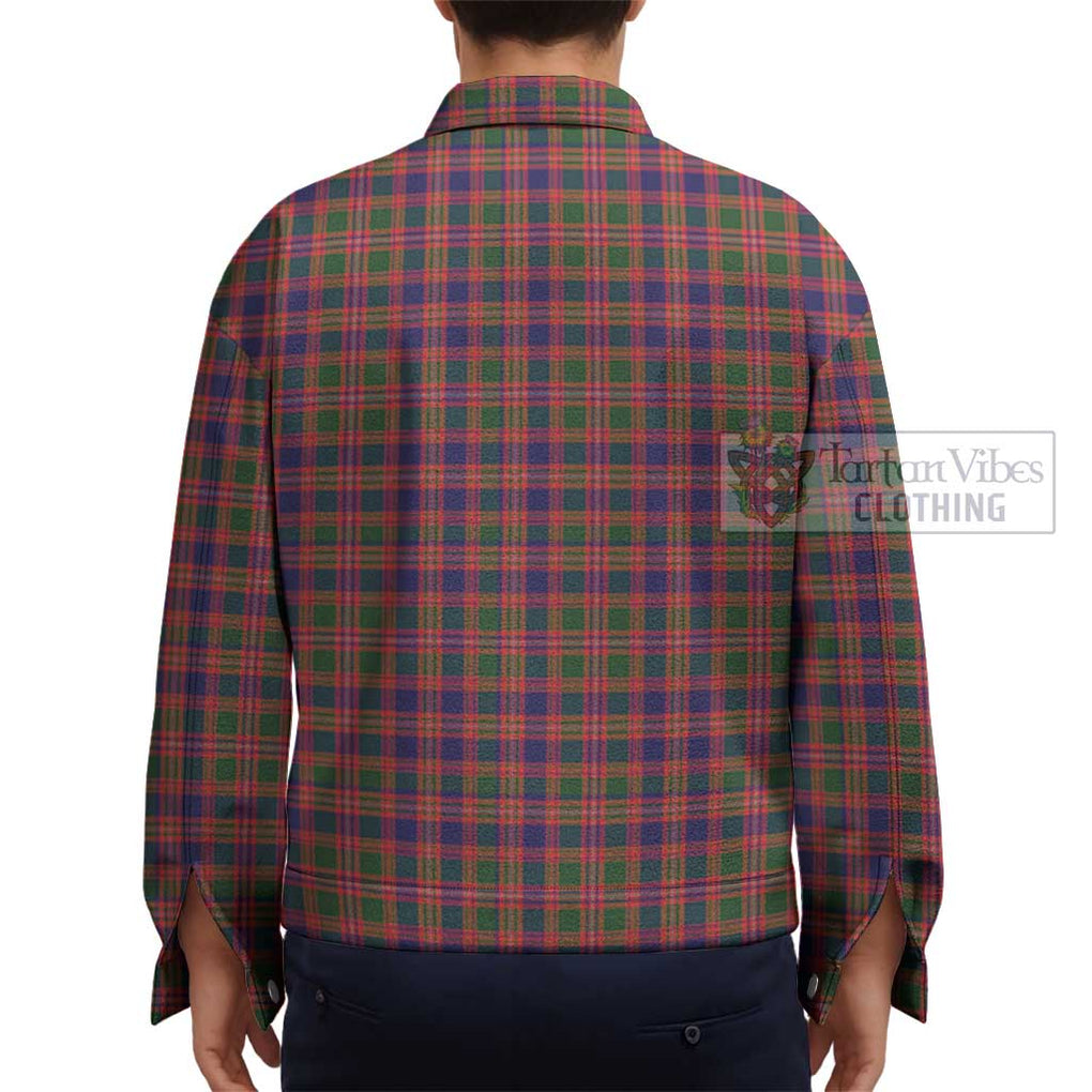 Wright Tartan Unisex Lapel Cotton Jacket - Tartan Vibes Clothing