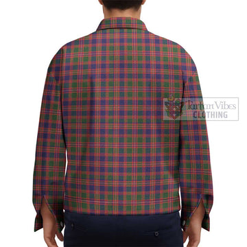 Wright Tartan Unisex Lapel Cotton Jacket