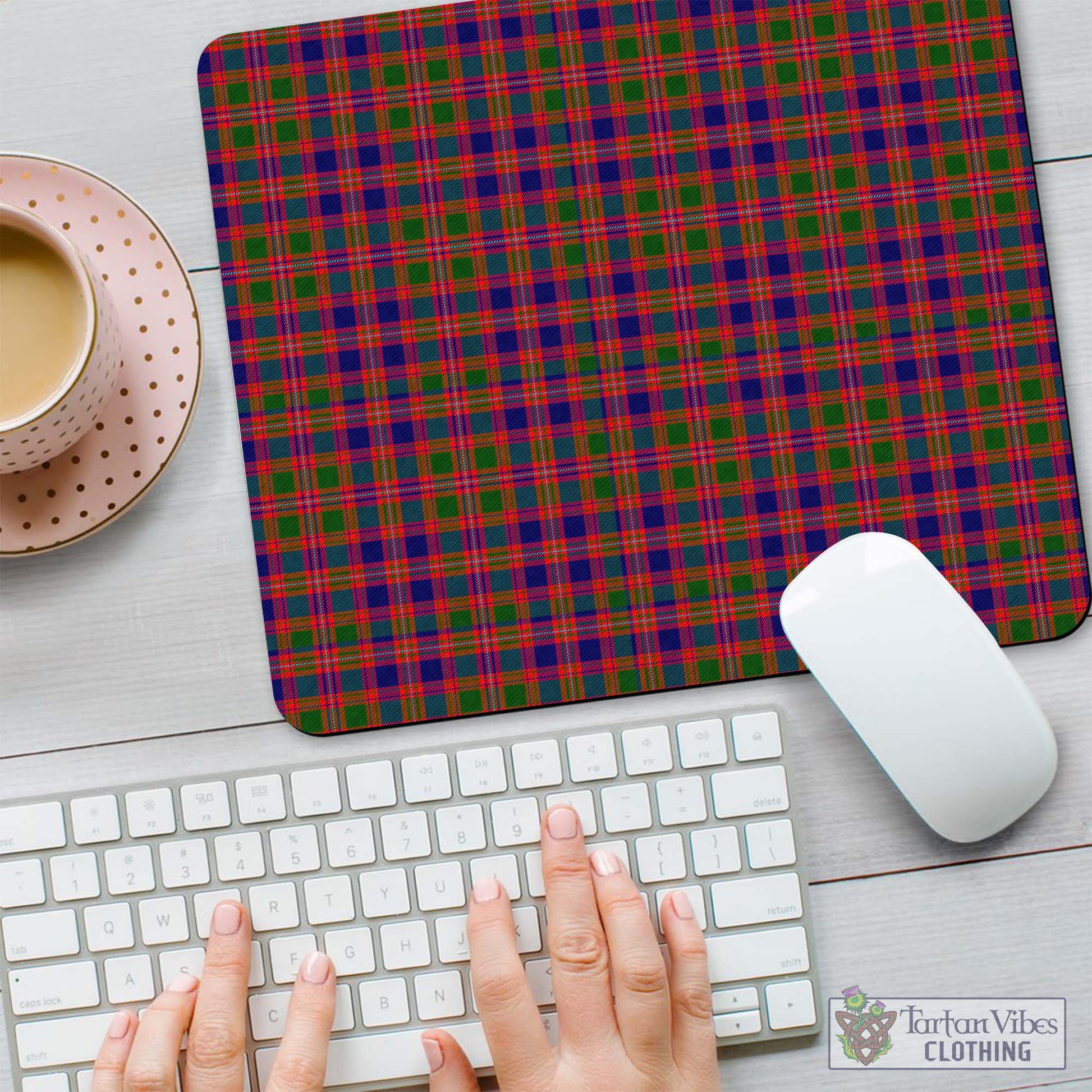 Tartan Vibes Clothing Wright Tartan Mouse Pad