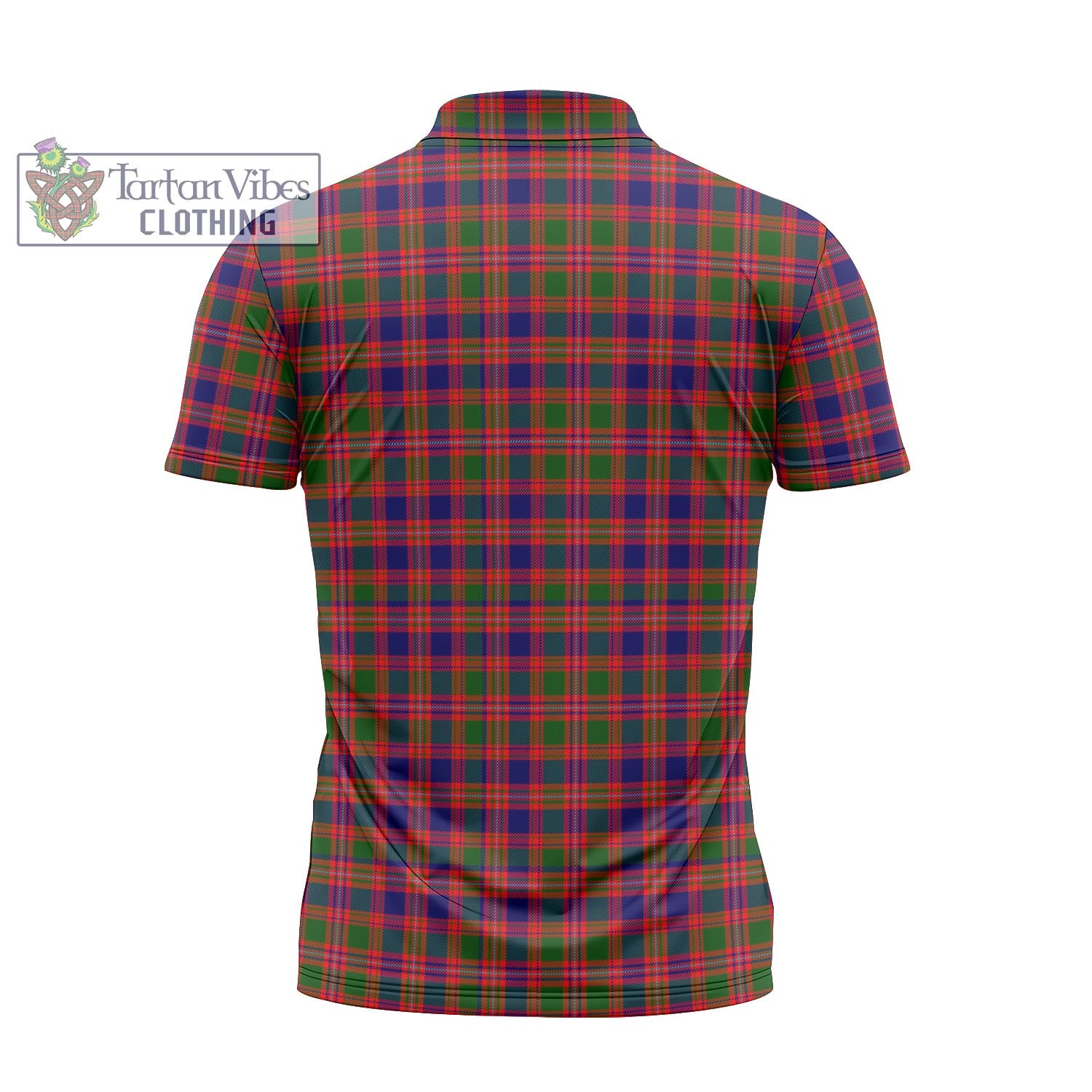 Tartan Vibes Clothing Wright Tartan Zipper Polo Shirt