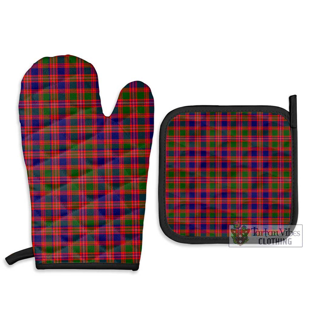 Wright Tartan Combo Oven Mitt & Pot-Holder Combo 1 Oven Mitt & 2 Pot-Holder Black - Tartan Vibes Clothing