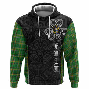 Wright Irish Crest Tartan Hoodie Erin Go Bragh Celtic Knot Shamrock Inspired