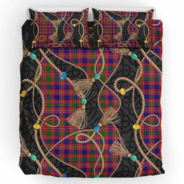 Wright Scottish Tartan Twisted Ropes Stylized Bedding Set UK Bedding Set UK King 91*87 inch - Tartan Vibes Clothing
