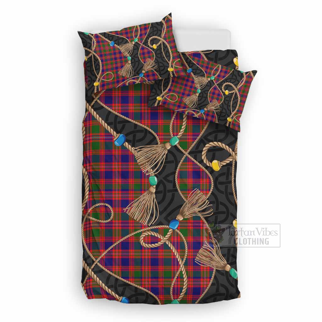 Wright Scottish Tartan Twisted Ropes Stylized Bedding Set UK Bedding Set UK Double 79*79 inch - Tartan Vibes Clothing