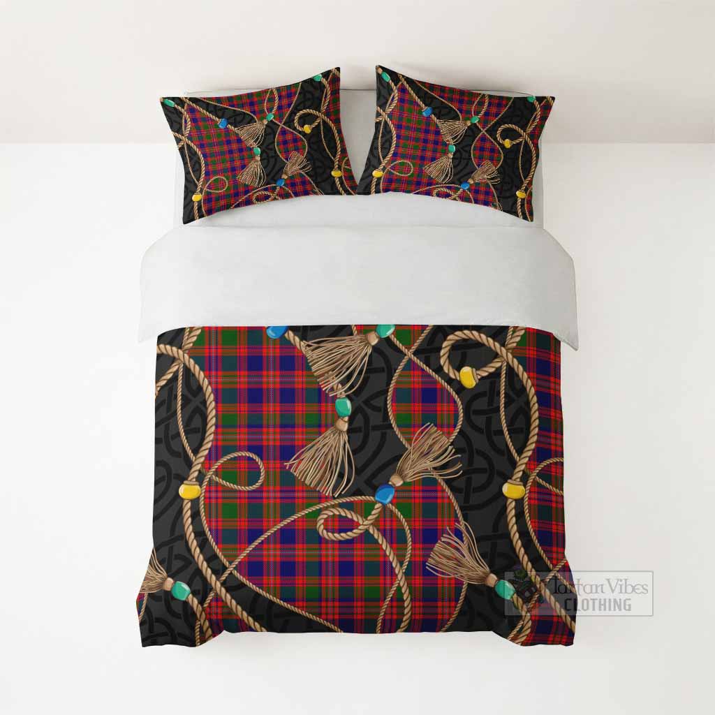 Wright Scottish Tartan Twisted Ropes Stylized Bedding Set - Tartan Vibes Clothing