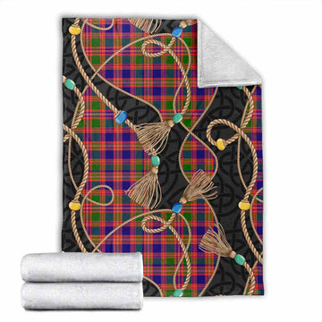 Wright Scottish Tartan Twisted Ropes Stylized Blanket X-Large 59 x 79 inches 150 x 200 cm - Tartan Vibes Clothing