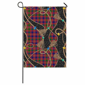 Wright Scottish Tartan Twisted Ropes Stylized Garden Flag 59 × 35 in (150 × 89 cm) - Tartan Vibes Clothing