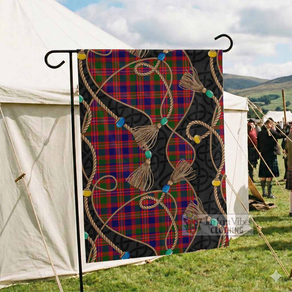 Wright Scottish Tartan Twisted Ropes Stylized Garden Flag - Tartan Vibes Clothing