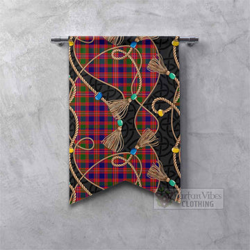 Wright Scottish Tartan Twisted Ropes Stylized Gonfalon Fishtail - Tartan Vibes Clothing