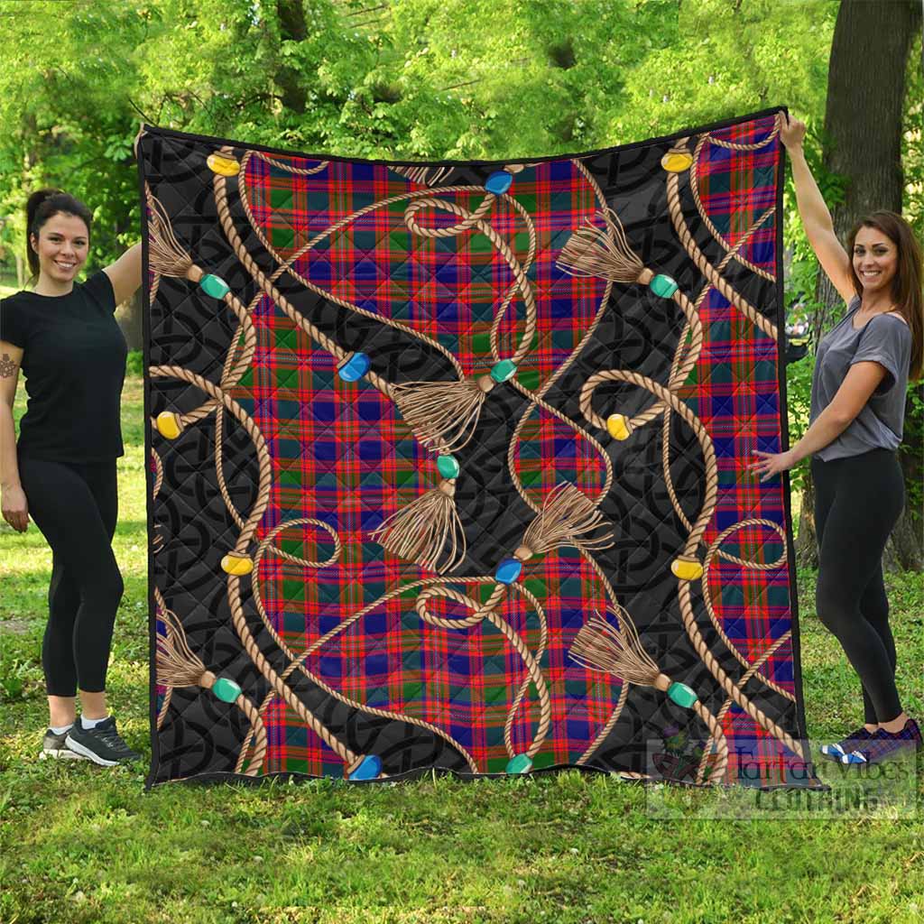 Wright Scottish Tartan Twisted Ropes Stylized Premium Quilt - Tartan Vibes Clothing