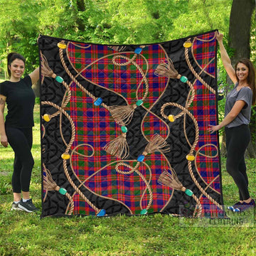 Wright Scottish Tartan Twisted Ropes Stylized Premium Quilt - Tartan Vibes Clothing