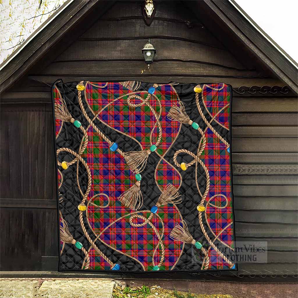 Wright Scottish Tartan Twisted Ropes Stylized Premium Quilt - Tartan Vibes Clothing