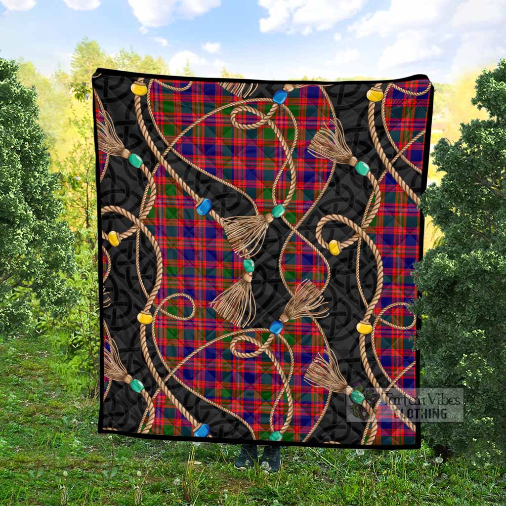 Wright Scottish Tartan Twisted Ropes Stylized Premium Quilt - Tartan Vibes Clothing