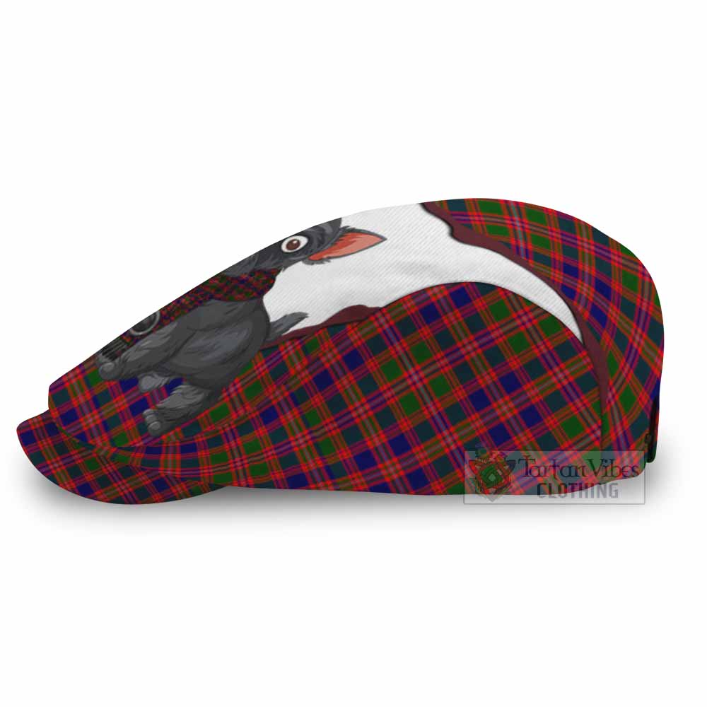 Wright Scottish Terrier Tartan Flat Cap, Jeff Cap Thistle Heritage Art