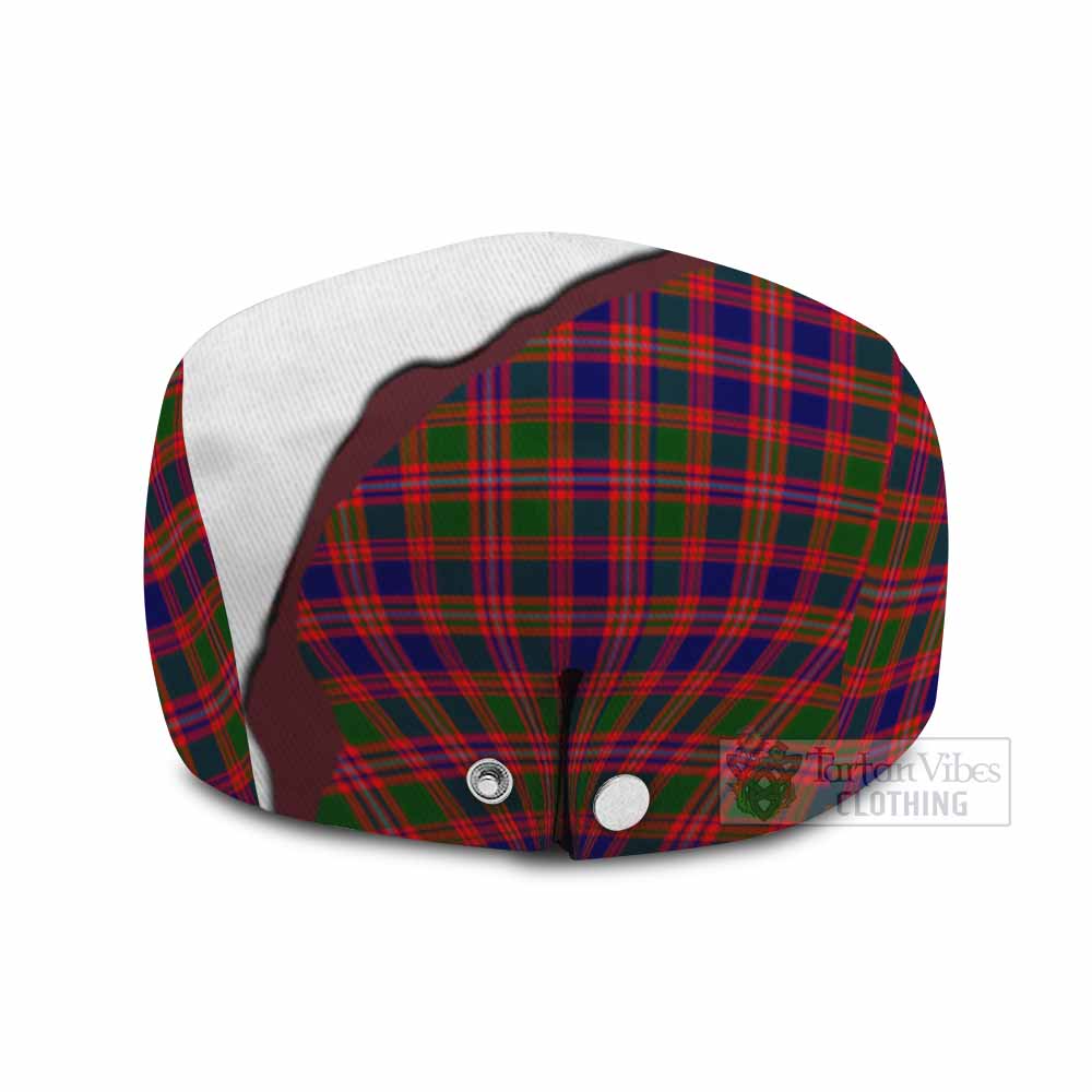 Wright Scottish Terrier Tartan Flat Cap, Jeff Cap Thistle Heritage Art