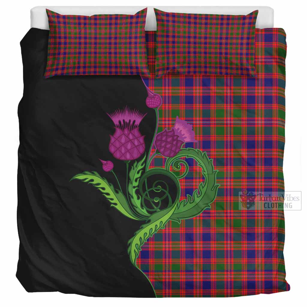Wright Tartan Bedding Set Traditional Scottish Thistle UK Bedding Set UK Super King 104*94 inch - Tartan Vibes Clothing