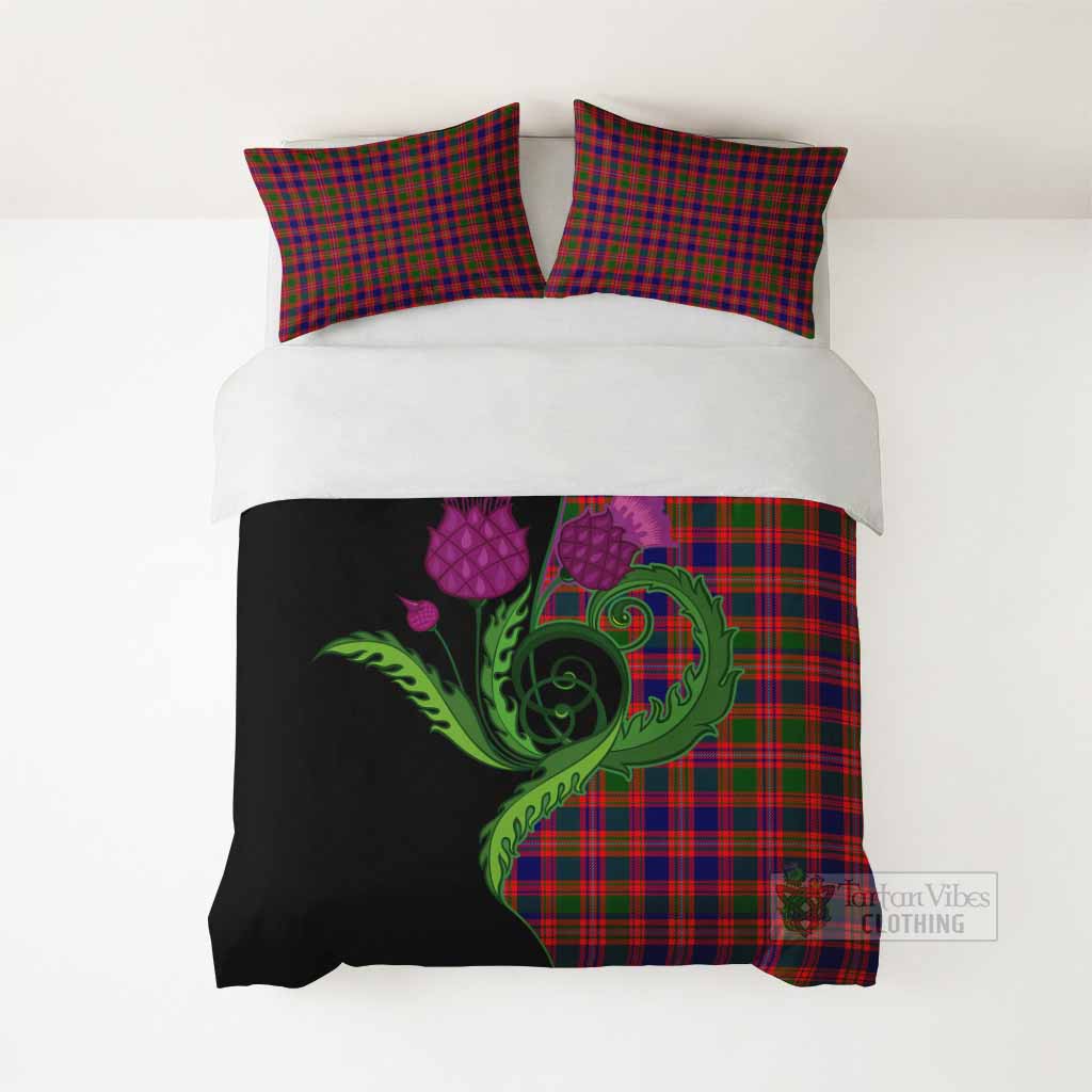 Wright Tartan Bedding Set Traditional Scottish Thistle - Tartan Vibes Clothing