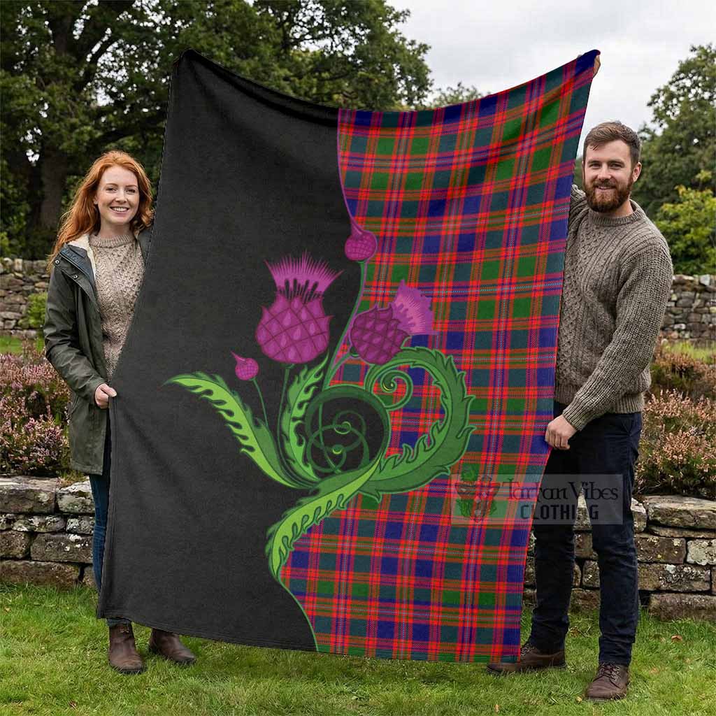 Wright Tartan Blanket Traditional Scottish Thistle - Tartan Vibes Clothing