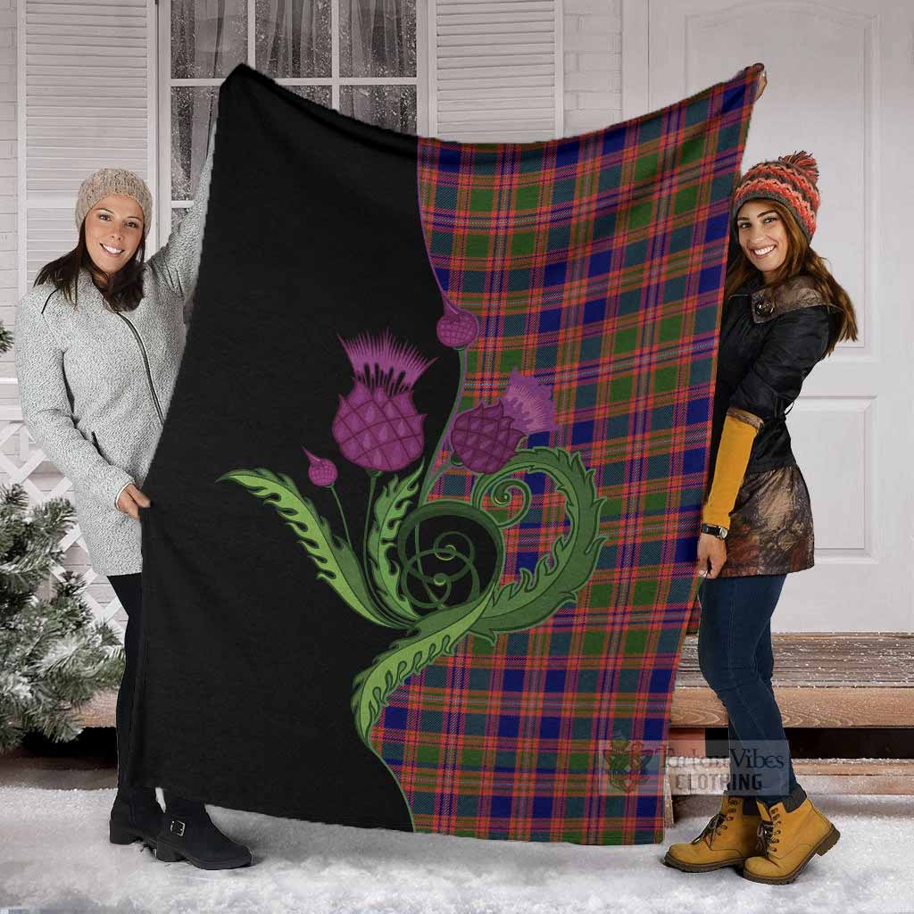 Wright Tartan Blanket Traditional Scottish Thistle - Tartan Vibes Clothing