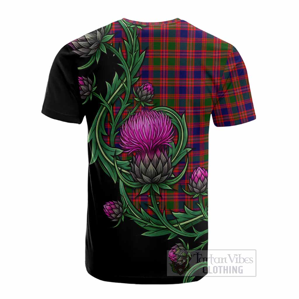 Wright Tartan Cotton T-shirt Resilient Scottish Thistle - Tartan Vibes Clothing