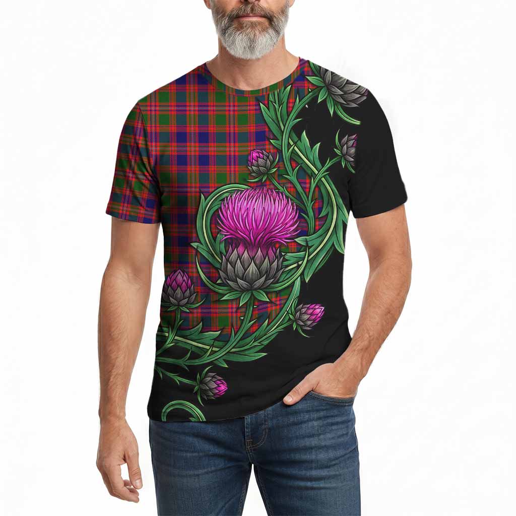 Wright Tartan Cotton T-shirt Resilient Scottish Thistle - Tartan Vibes Clothing