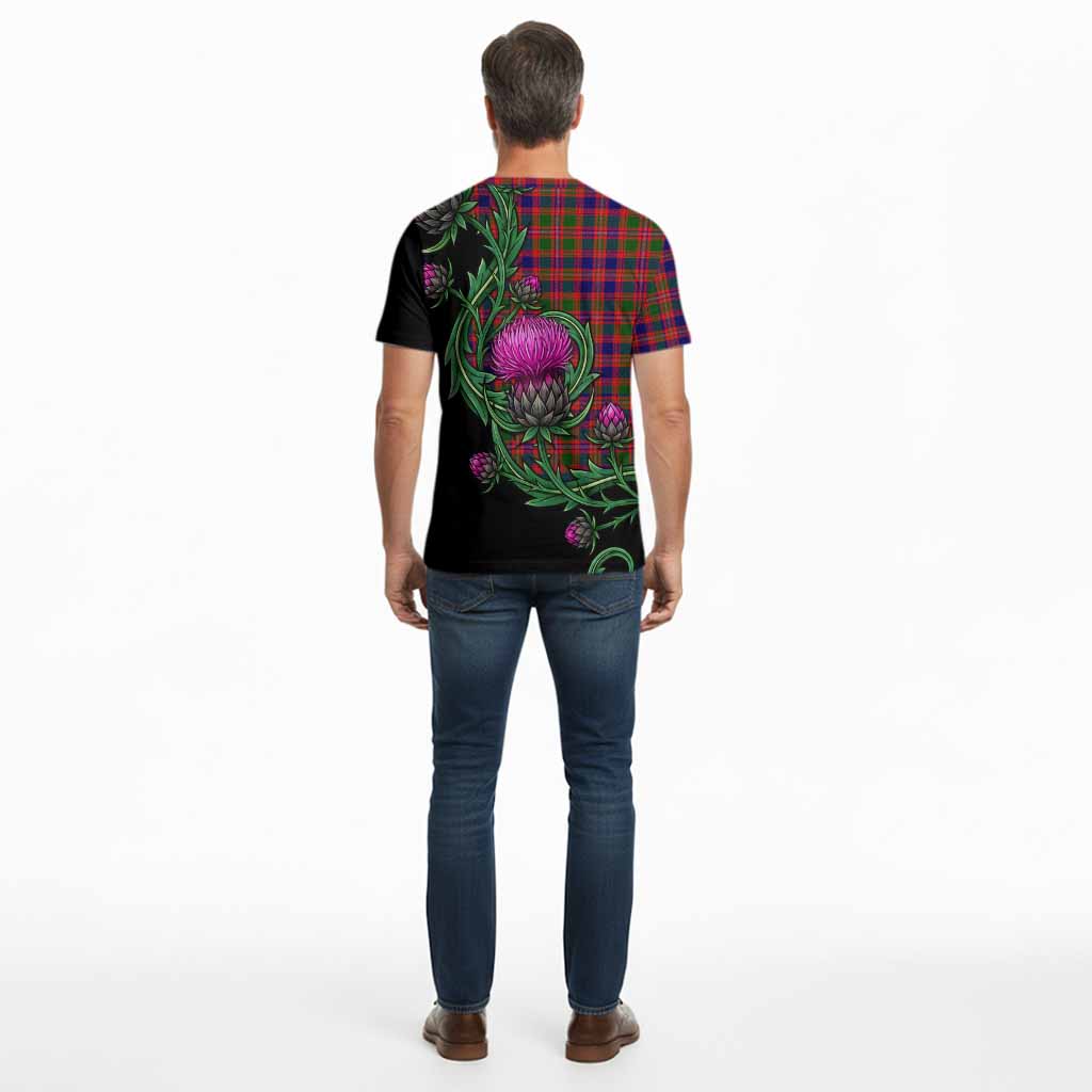Wright Tartan Cotton T-shirt Resilient Scottish Thistle - Tartan Vibes Clothing