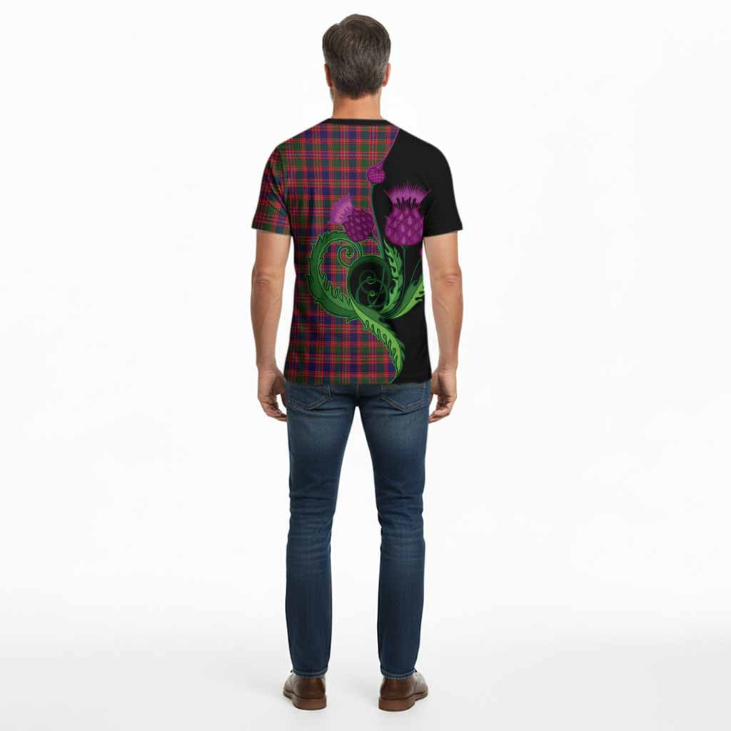 Wright Tartan Cotton T-shirt Traditional Scottish Thistle