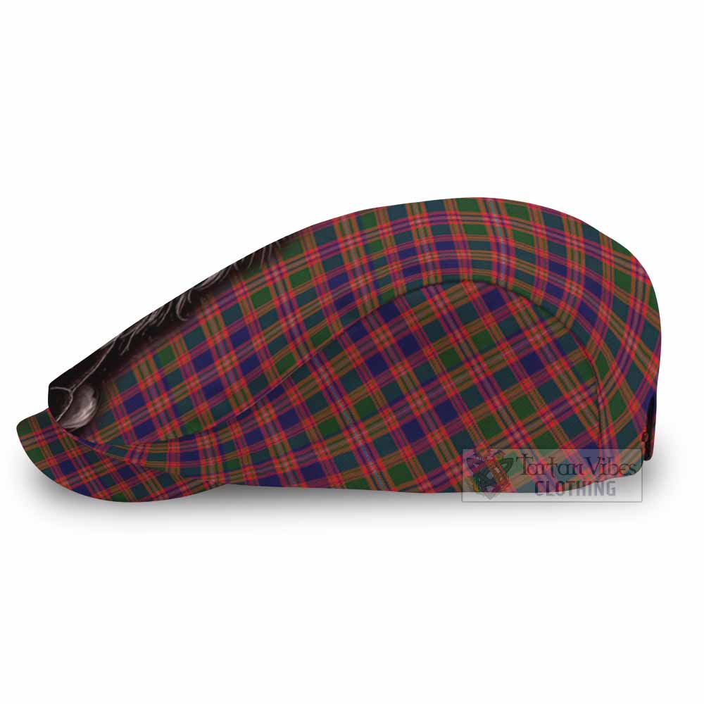 Wright Tartan Flat Cap, Jeff Cap Roaring Lion Heritage - Tartan Vibes Clothing