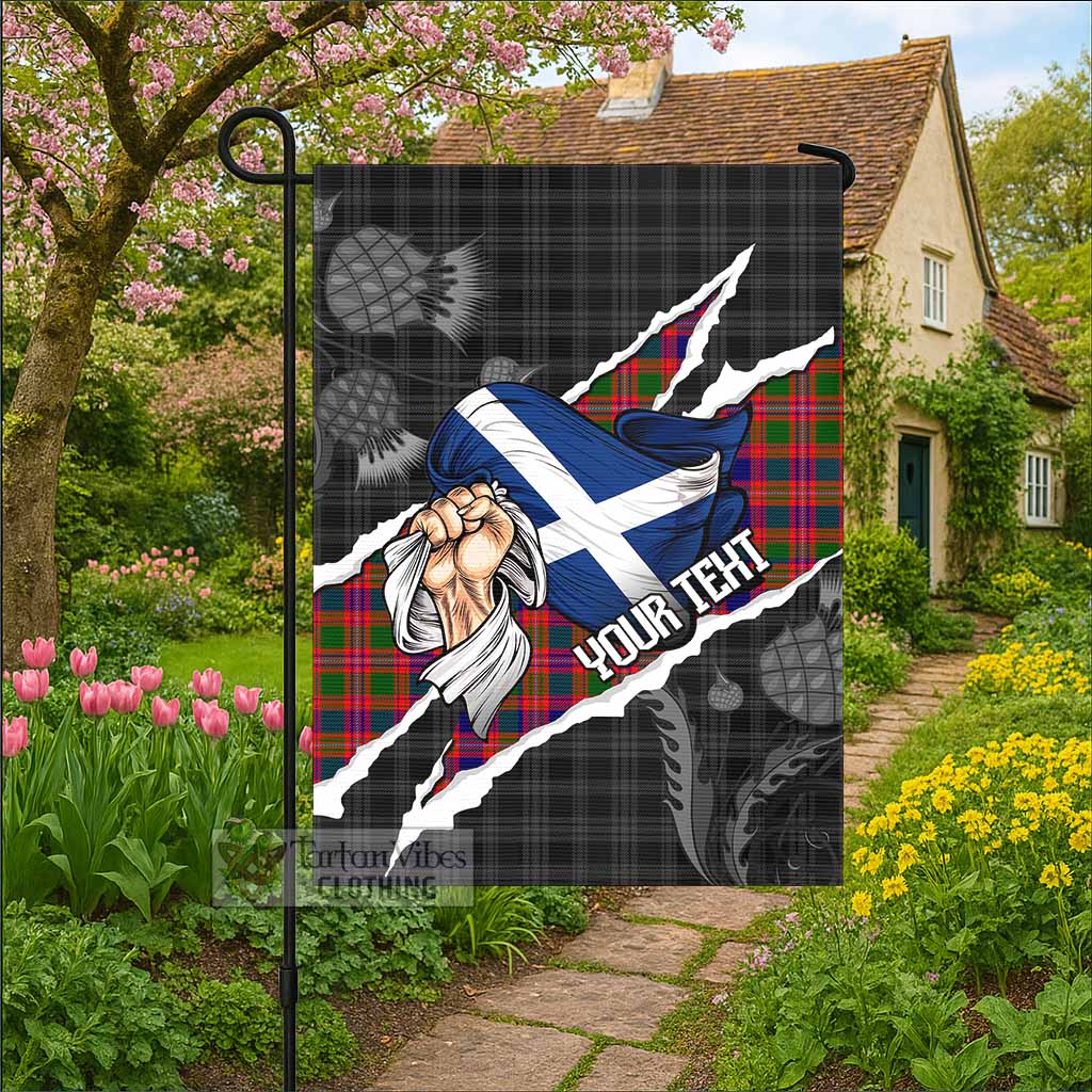 Wright Tartan Garden Flag Hands with Scotland National Flags - Tartan Vibes Clothing
