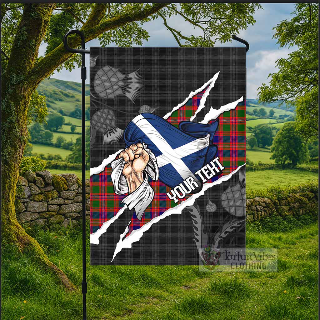 Wright Tartan Garden Flag Hands with Scotland National Flags - Tartan Vibes Clothing