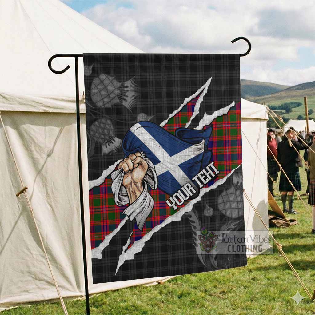 Wright Tartan Garden Flag Hands with Scotland National Flags - Tartan Vibes Clothing