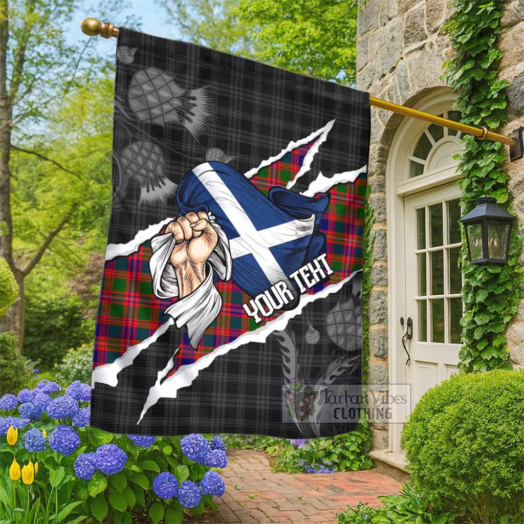 Wright Tartan Garden Flag Hands with Scotland National Flags - Tartan Vibes Clothing