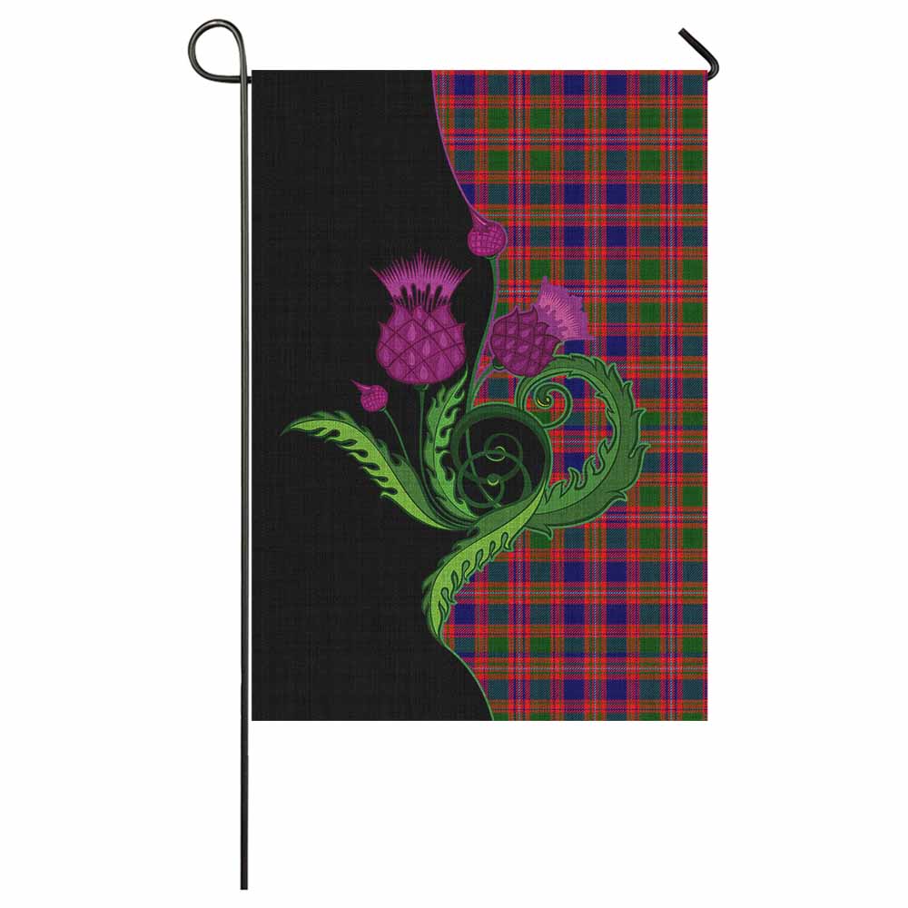 Wright Tartan Garden Flag Traditional Scottish Thistle 59 × 35 in (150 × 89 cm) - Tartan Vibes Clothing