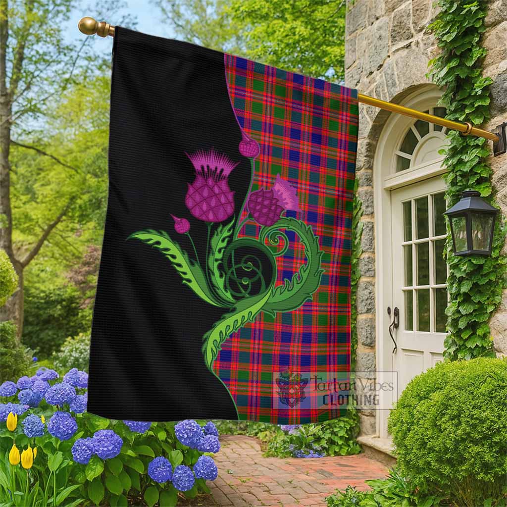 Wright Tartan Garden Flag Traditional Scottish Thistle - Tartan Vibes Clothing