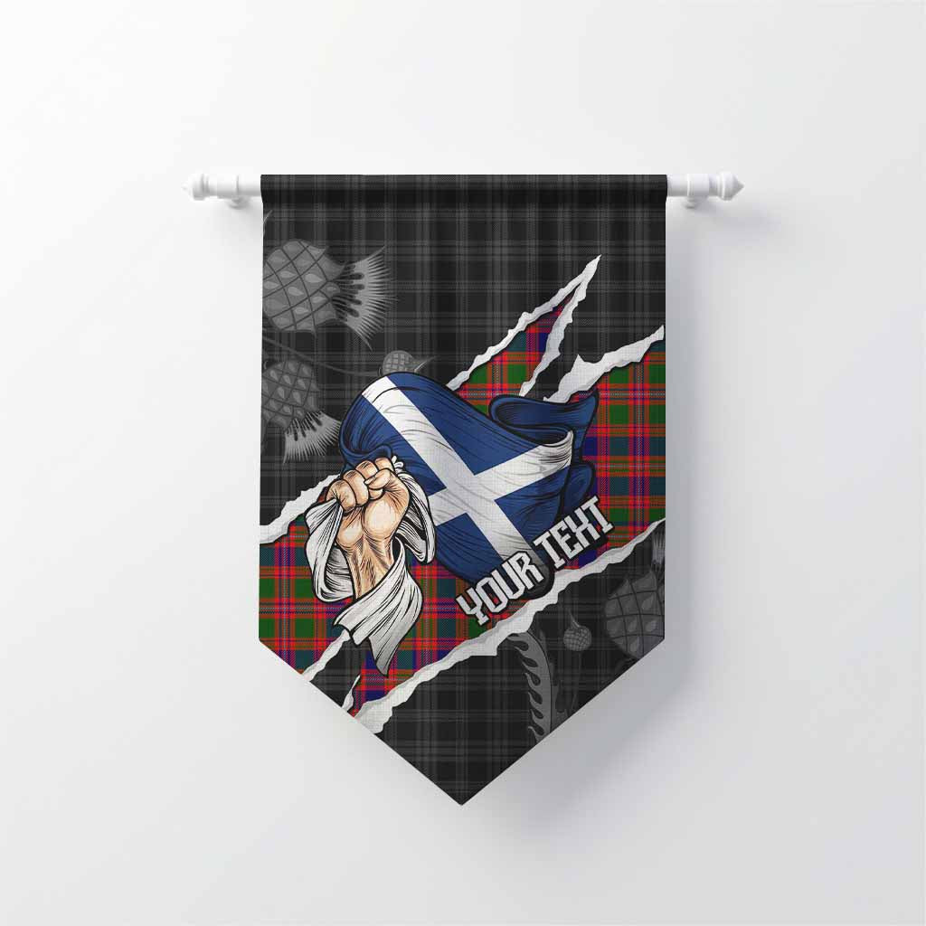 Wright Tartan Gonfalon Hands with Scotland National Flags Chevron - Tartan Vibes Clothing