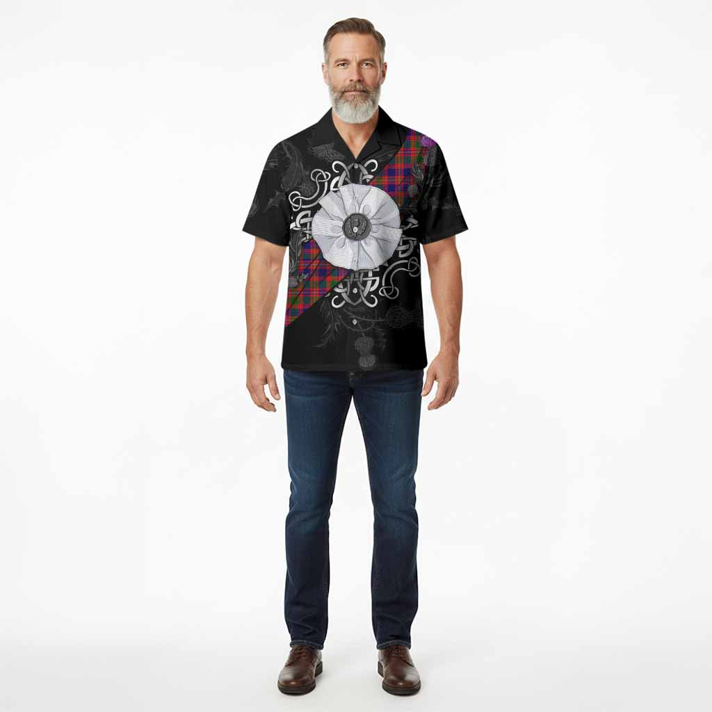 Wright Tartan Hawaiian Shirt Jacobite White Rose - Tartan Vibes Clothing