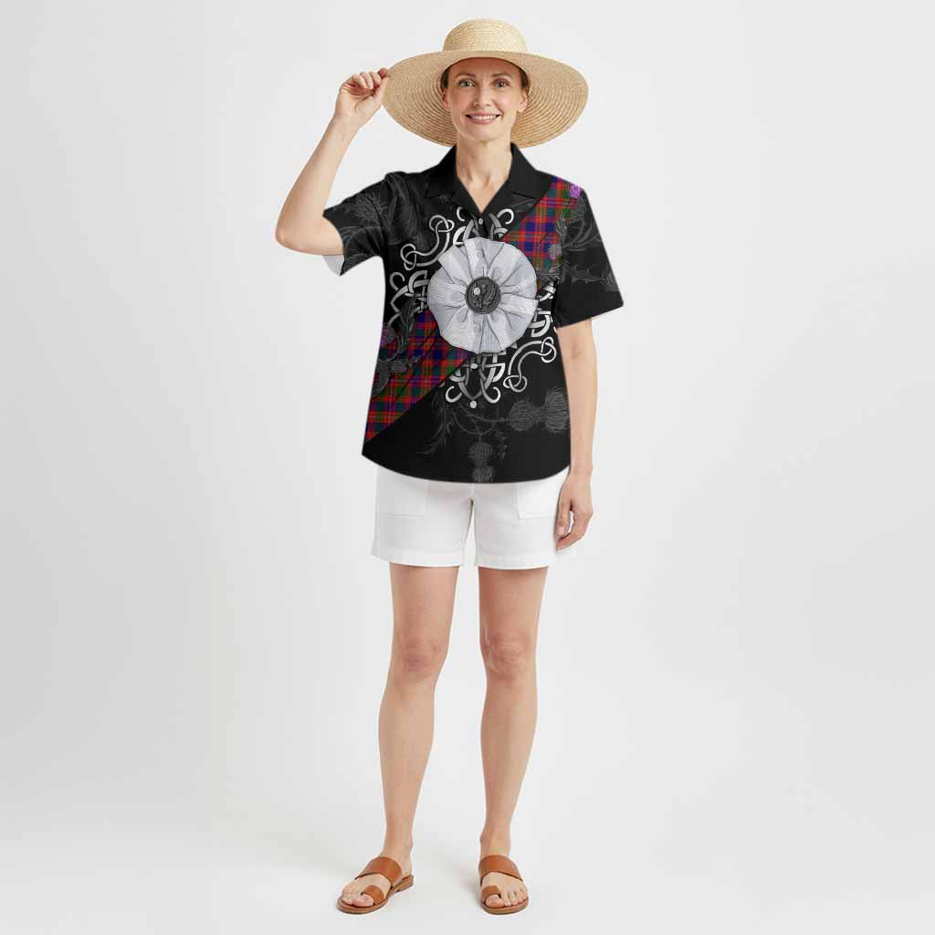 Wright Tartan Hawaiian Shirt Jacobite White Rose - Tartan Vibes Clothing