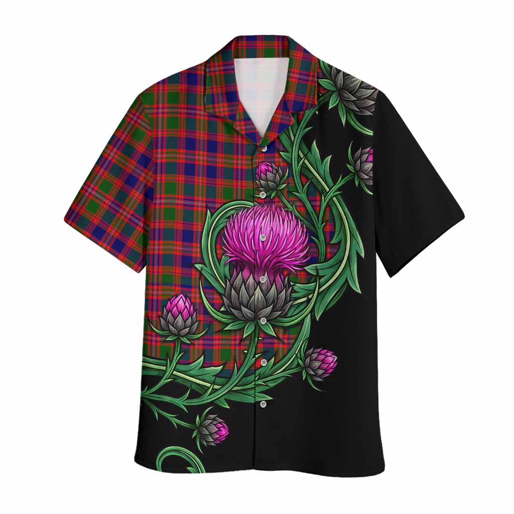 Wright Tartan Hawaiian Shirt Resilient Scottish Thistle Kid - Tartan Vibes Clothing