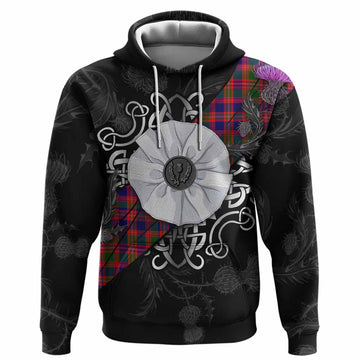 Wright Tartan Hoodie Jacobite White Rose Pullover Hoodie - Tartan Vibes Clothing