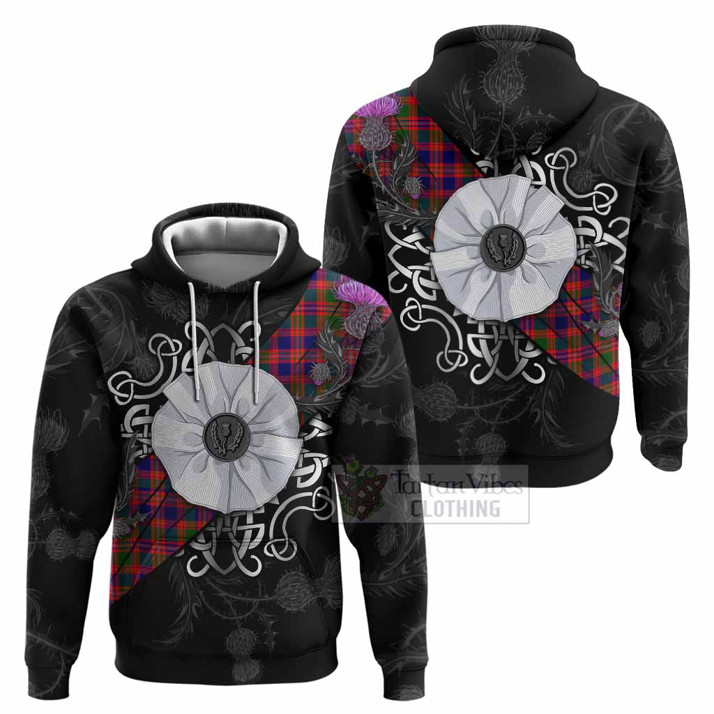 Wright Tartan Hoodie Jacobite White Rose - Tartan Vibes Clothing