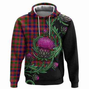Wright Tartan Hoodie Resilient Scottish Thistle