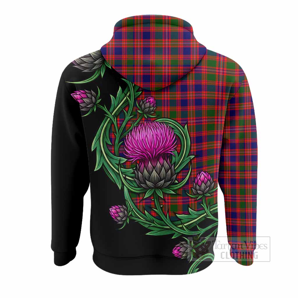 Wright Tartan Hoodie Resilient Scottish Thistle - Tartan Vibes Clothing