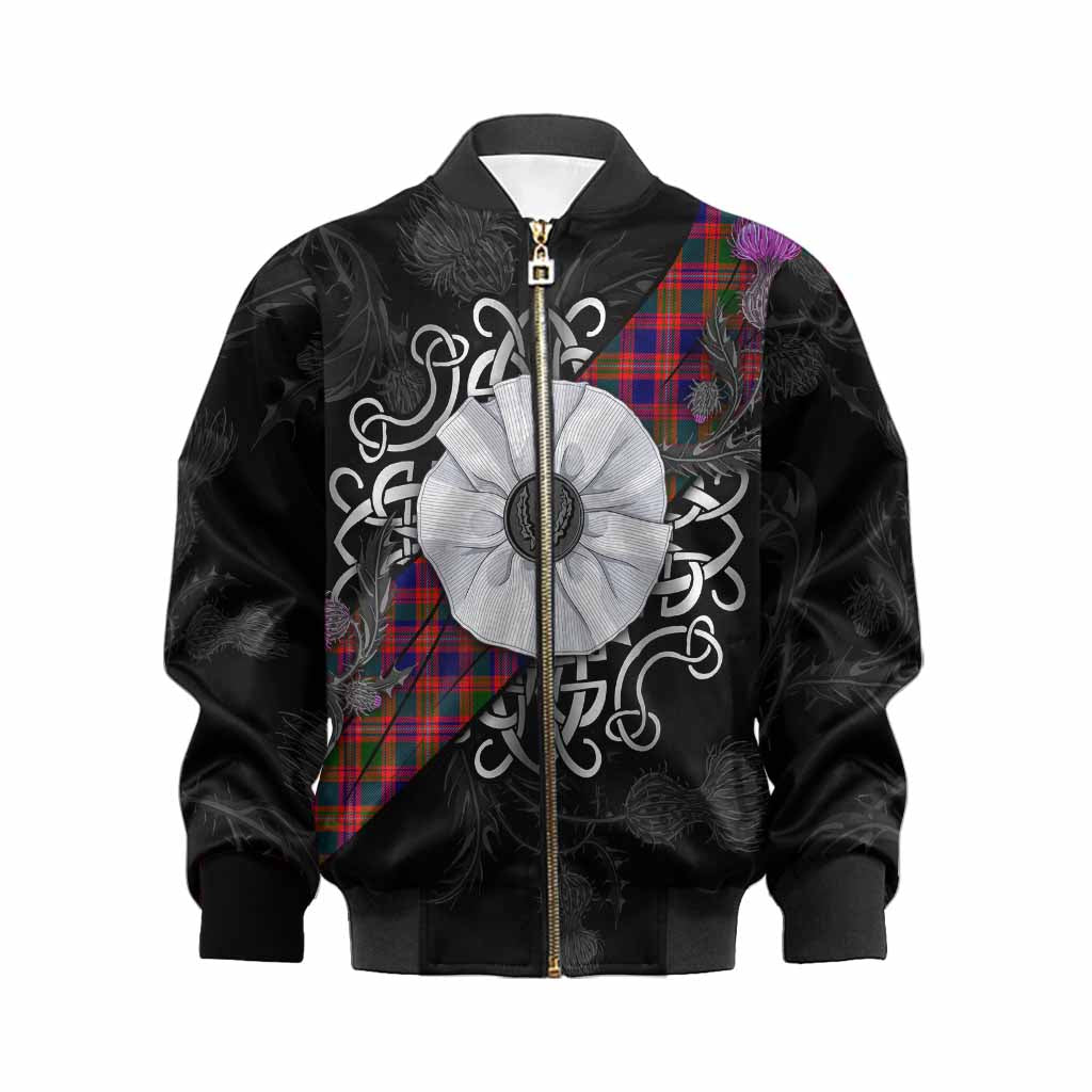Wright Tartan Kid Bomber Jacket Jacobite White Rose Kid XS - Tartan Vibes Clothing